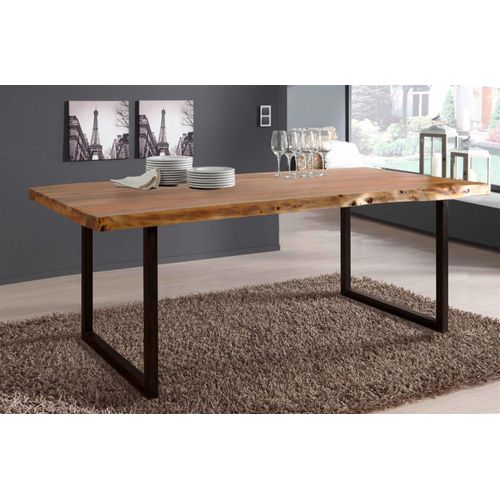 Esstisch Live Edge 6716-I, Wolf Möbel, Küchentisch, Holztisch, 140x90 cm