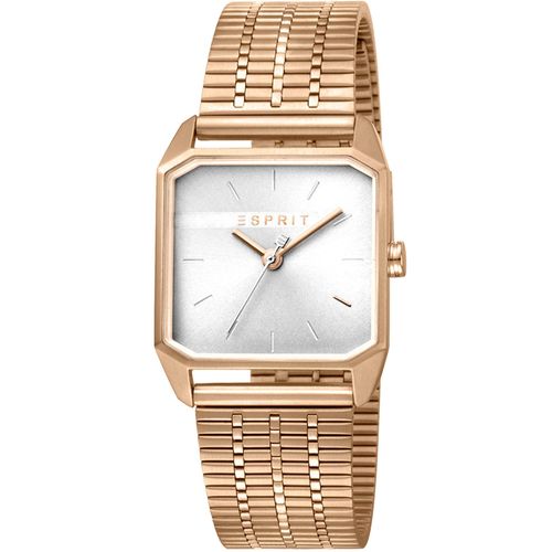 Esprit ES1L071M0035 Cube Ladies Silver Rosegold Uhr Damenuhr rose