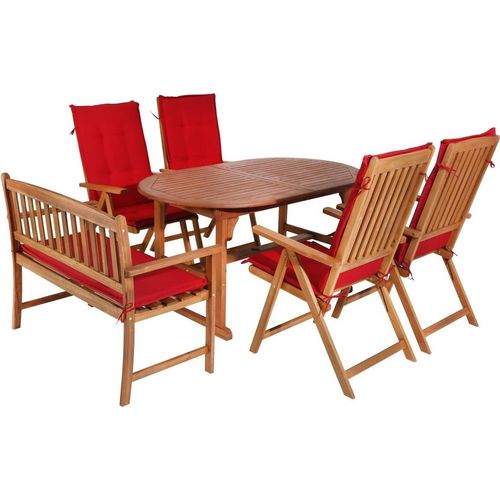 Sitzgruppe Borkum 6tlg.m.Kissen100%