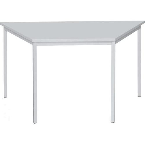 Trapeztisch, 750 x 1400 x 700 mm, lichtgrau