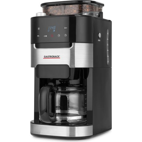 GASTROBACK 42711 Kaffeeautomat Grind&Brew Pro 12 Tassen 900Watt Edelstahl/schwarz