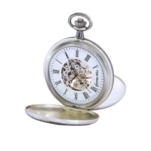 Gerry Eder PW411 Skelett Doppelscharnier Uhr Herrenuhr Weiss