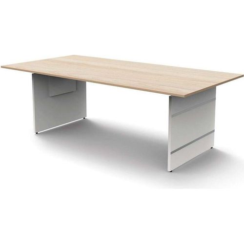 Form 4 Schreibtisch, manuell höheneinstellbar, Ahorn, Größe Tischplatte:160 x 80 cm