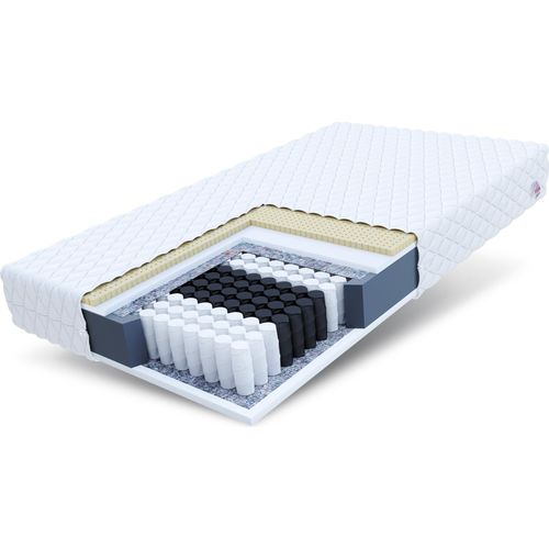 Matratze 100x200 cm ARGON Höhe ca. 18 cm H2 H3 Latex Premium Taschenfederkern 7 Zonen