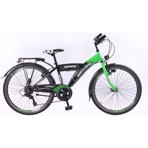 26 Zoll Kinder Jungen City Fahrrad Rad Bike Cityrad MISTRAL GRÜN