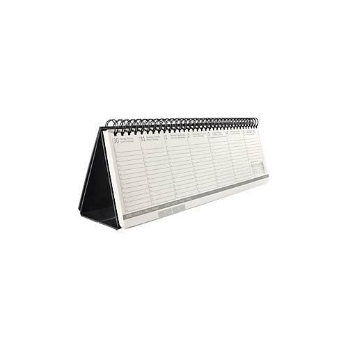 Tischkalender Sigel Conceptum 2026 C2680, Querformat, 132 Seiten, 1 Jahr, auf 2 Seiten unten Woche/oben Notizseite, PEFC®-Papier/Kunststoff, schwarz