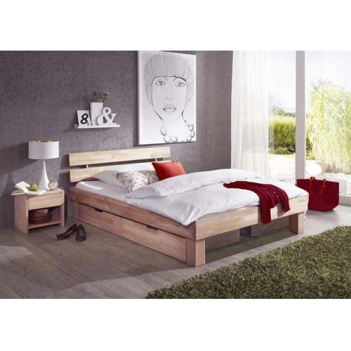 Futonbett Futonliege 180x200 Wildeiche bianco