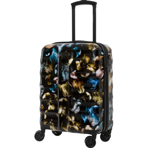Bordgepäck Trolley Cavalet Koffer Kinder Print Schwarz Blume Bunt 55cm Bowatex