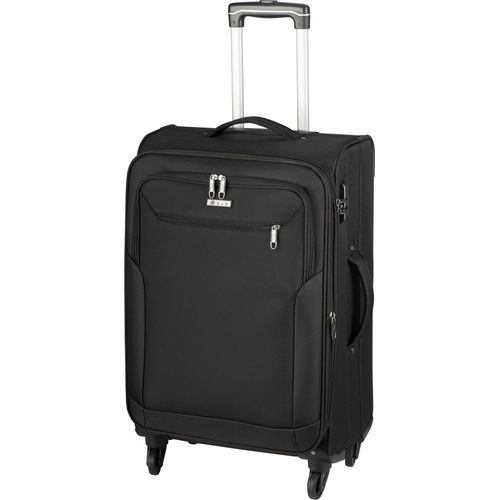 Koffer 67 cm mittlerer Weicher Rollen Stoff Trolley Schwarz 80 Liter Bowatex