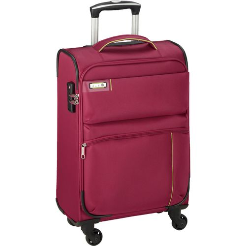 Trolley Leicht groß 77 cm Stoff Rollen Koffer 120 Liter Lila Bowatex