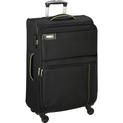 Trolley Leicht groß 77 cm Stoff Rollen Koffer 120 Liter Schwarz Bowatex