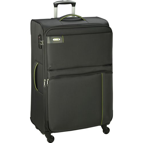 Trolley Leicht mittlerer 67 cm Stoff Rollen Koffer 85 Liter Grau Bowatex
