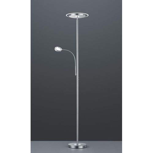 LED Deckenfluter ACKBAR Silber, dimmbar, ON-OFF Touch - 182cm hoch