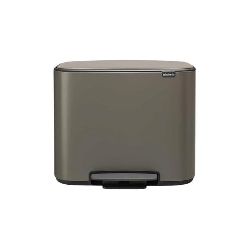 BRABANTIA Tretmülleimer Bo 3 Eimer Platin