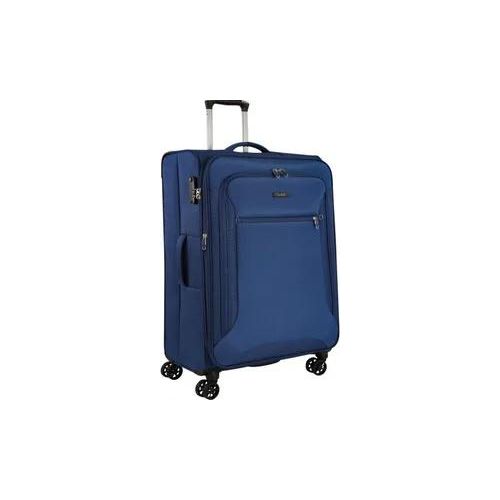 Großer Leichter Trolley Stoffkoffer Reisegepäck Blau 78 cm 3,5 kg Bowatex