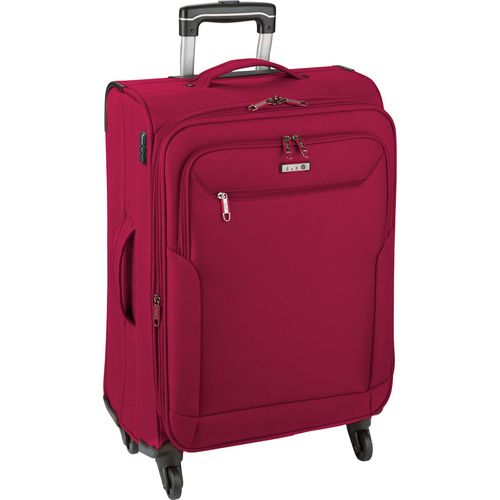 Trolley Stoffkoffer Großer 76 cm Leichter 3,8 kg Rollen Reisegepäck Rot Bowatex