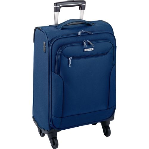 Mittelgroßer 2,7kg Trolley Reisegepäck, Leichter Stoffkoffer Blau 67 cm Bowatex