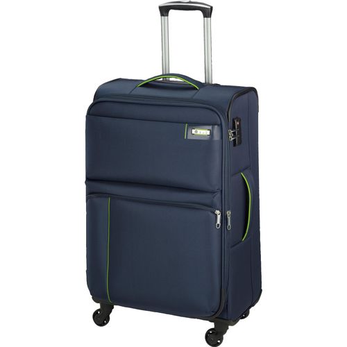Leichter 3,2 kg Trolley Groß Reisegepäck Stoffkoffer 77 cm Blau Bowatex