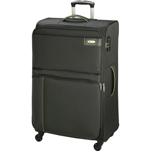 Leichter 3,2 kg Trolley Groß Reisegepäck Stoffkoffer 77 cm Grau Bowatex