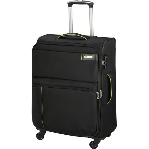 Mittlerer Leichter 2,7 kg Trolley Reisegepäck Stoffkoffer 67 cm Schwarz Bowatex