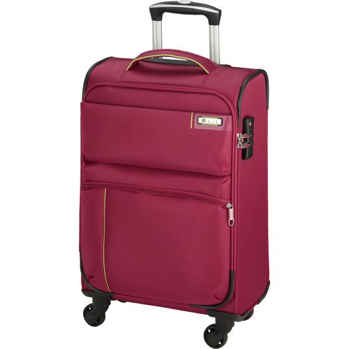 Mittlerer Leichter 2,7 kg Trolley Reisegepäck Stoffkoffer 67 cm Pink Bowatex