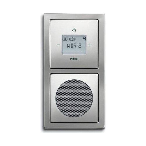 Komplett-Set BUSCH-JAEGER, Digitalradio, Lautsprecher -EDELSTAHL-