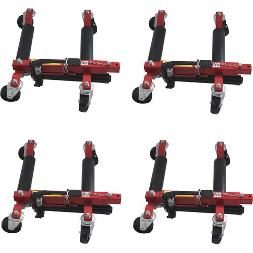 4x hydraulische Rangierhilfe Wagenheber Rangierroller Rangierwagenheber