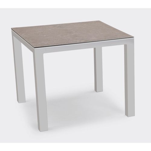 Tisch Houston 90x90cm silber/anthrazit