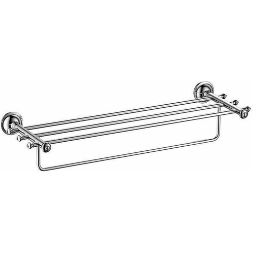 ASTOR Handtuchregal mit Reling, 670 mm, Chrom