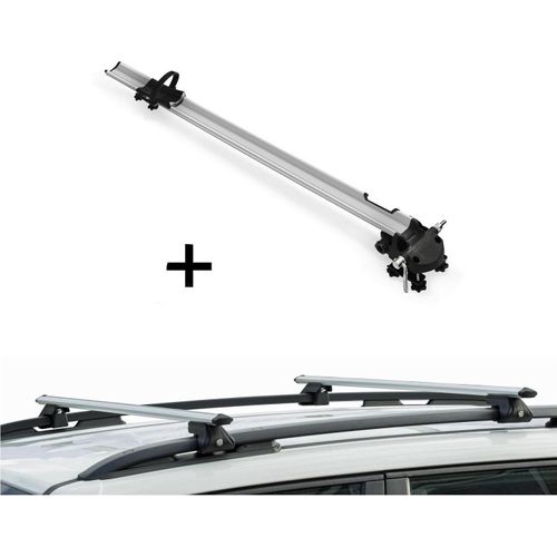 Fahrradträger Bike Pro + Relingträger CRV135 kompatibel mit Chrysler Grand Voyager 96-05