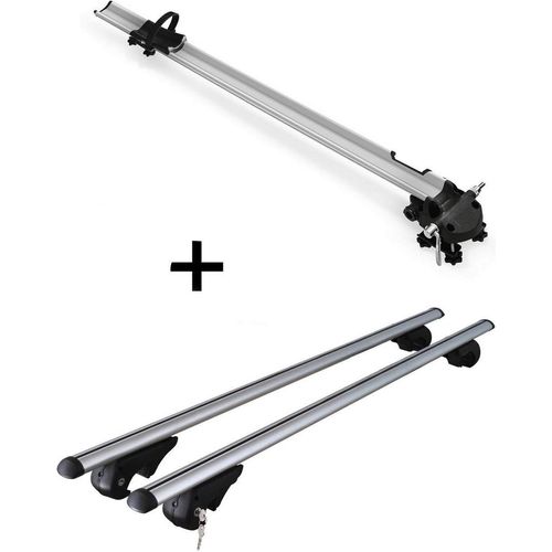 Fahrradträger Bike Pro + Dachträger Rio 120 kompatibel mit Chevrolet HHR 2006-2011