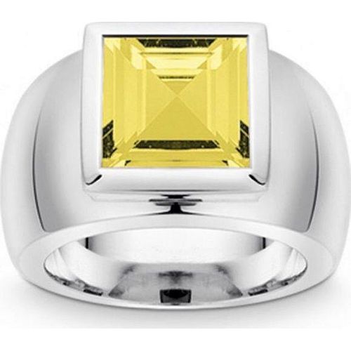 Quinn - Silberring mit Lemonquarz - 021834748 - Weite 58
