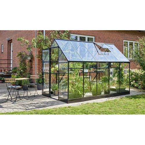Gewächshaus Halls Qube 610 6,4m² schwarz 3mm Sicherheitsglas