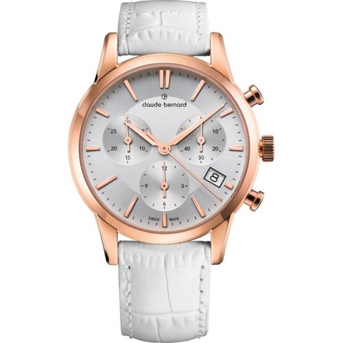 Claude Bernard 10231-37R-AIR Damenuhr Classic Chronograph 35mm 5ATM