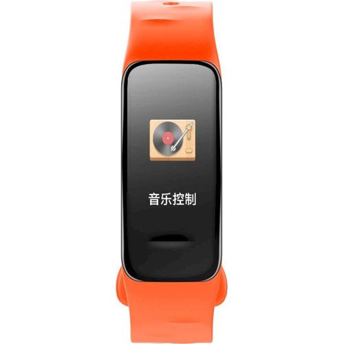 Smartband Fitness-Tracker Schlafmonitor Herzfrequenz Schrittzähler, Farbe:Orange