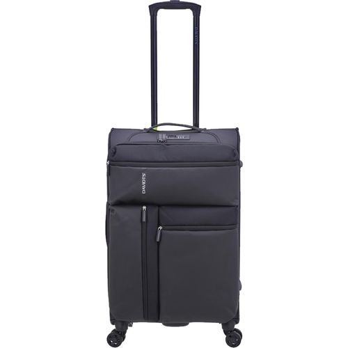 Mittelgroßer Koffer leichter Trolley 60 Liter schwarz, Reisegepäck Stoffkoffer Davidts bei Bowatex