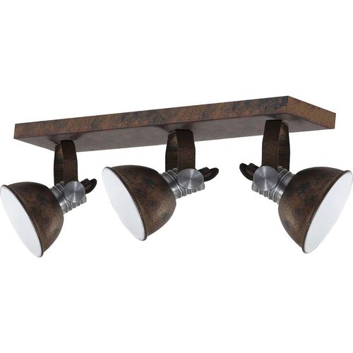 Steinhauer Strahler Brooklyn 3-flammig Dunkelbraun 61x13cm