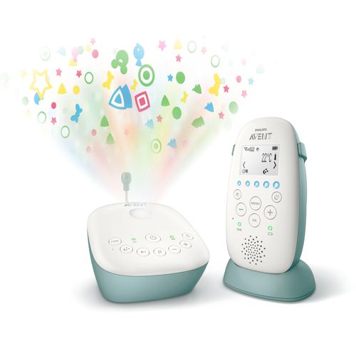 PHILIPS Avent SCD731/26 DECT-Babyphone mit Schlafliedern, Temperatursensor