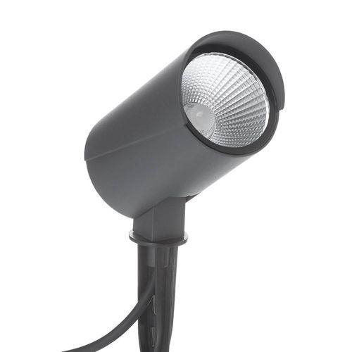 Lucande LED-Außenstrahler Anton, Erdspieß, anthrazit, Metall
