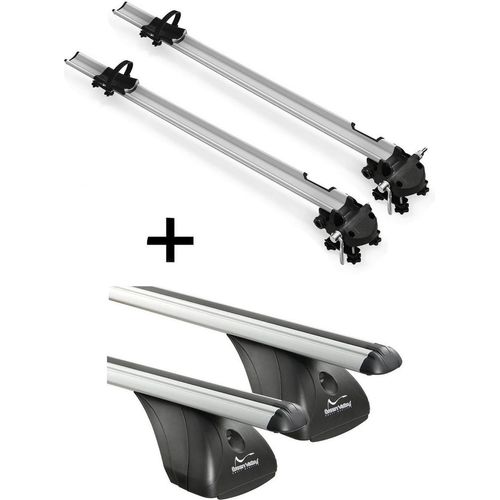 2x Fahrradträger Bike Pro + Dachträger VDP kompatibel mit für Opel Vectra C 4 Türer 2002-2008
