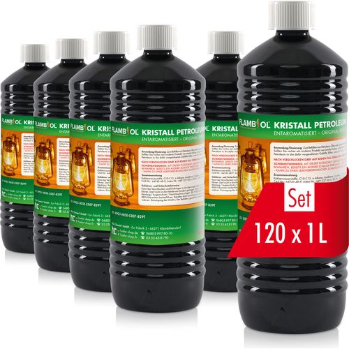 120x 1 L FLAMBIOL® Petroleum Heizöl in Flaschen