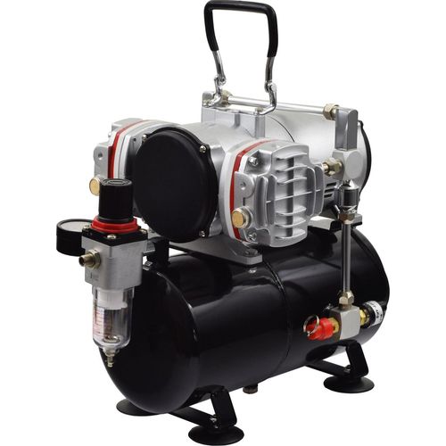 Agora-Tec® Airbrush Mini Druckluft Kompressor AT-AC-06 (sehr leise) max. 6 bar,46 l/min