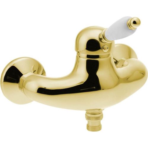 KIRKÉ WHITE Duscharmatur, Weiss/Gold