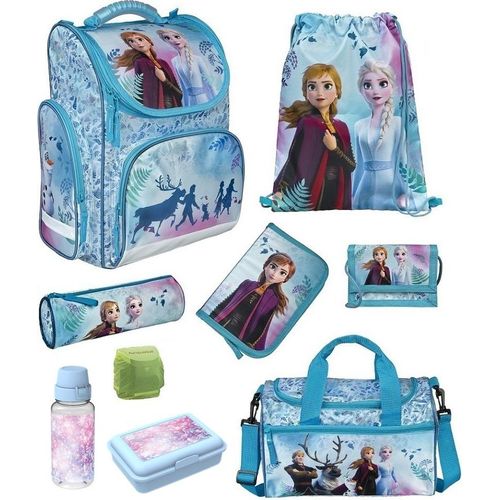 Mädchen Schulranzen 1. Klasse Tornister DISNEY EISKÖNIGIN 9-teiliges Set mit Sporttasche