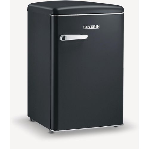 SEVERIN Retro Tischkühlschrank RKS 8832 RKS 8832 aus Kunststoff, schwarz Kühlschrank Gefrierkombination Retro Kühlschrank Led Kühlschrank Kühlschrank Gefrierfach
