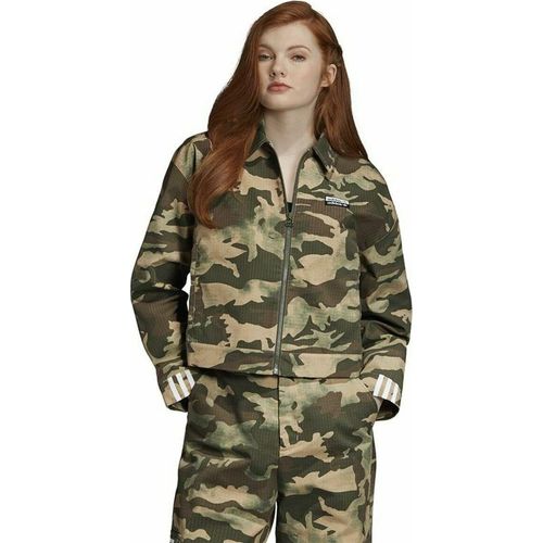 Sportjacke für Frauen Adidas Track Dunkelgrün 38 Adidas