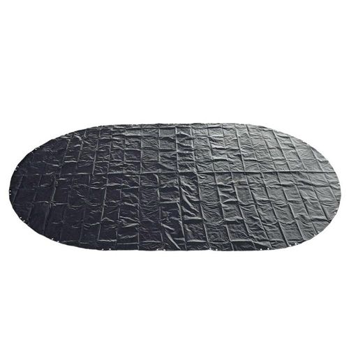 Premium 5,25 x 3,20 m Achtform Poolabdeckung 200g/m² blau/schwarz