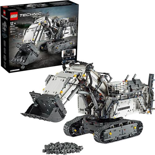LEGO 42100 Technic Control+ Liebherr Bagger R9800, ferngesteuerter Bagger, RC Fahrzeug, Spielzeug für Kinder und Erwachsene