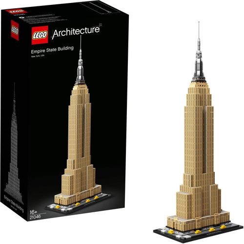 LEGO 21046 Architecture Empire State Building, Modellbausatz von New York, ideal für Jugendliche und Erwachsene als Set zum Stressabbau