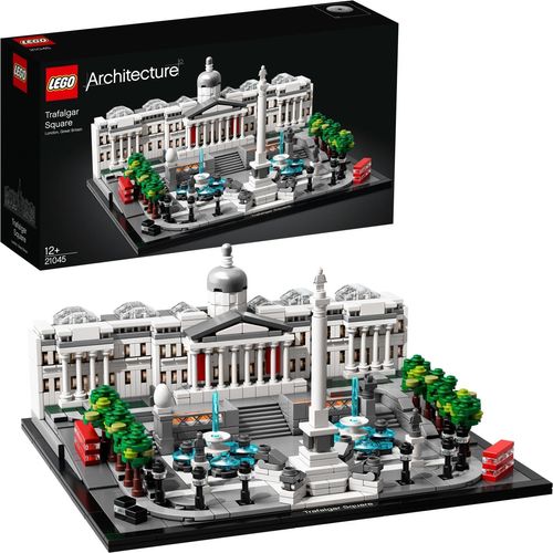 LEGO 21045 Architecture Trafalgar Square, Modellbausatz für Kinder und Erwachsene, perfektes London Souvenir & Set zum Stressabbau